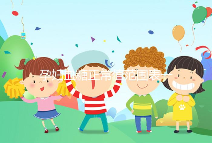 孕婦血糖正常值范圍表一覽,超過這個數(shù)或是妊娠期糖尿病