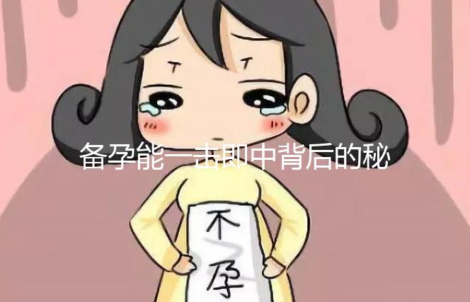 備孕能一擊即中背后的秘密?你要長期做到這6點(diǎn)!