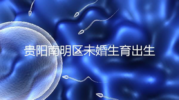 貴陽南明區未婚生育出生證、上戶登記流程整理，跟著走就行